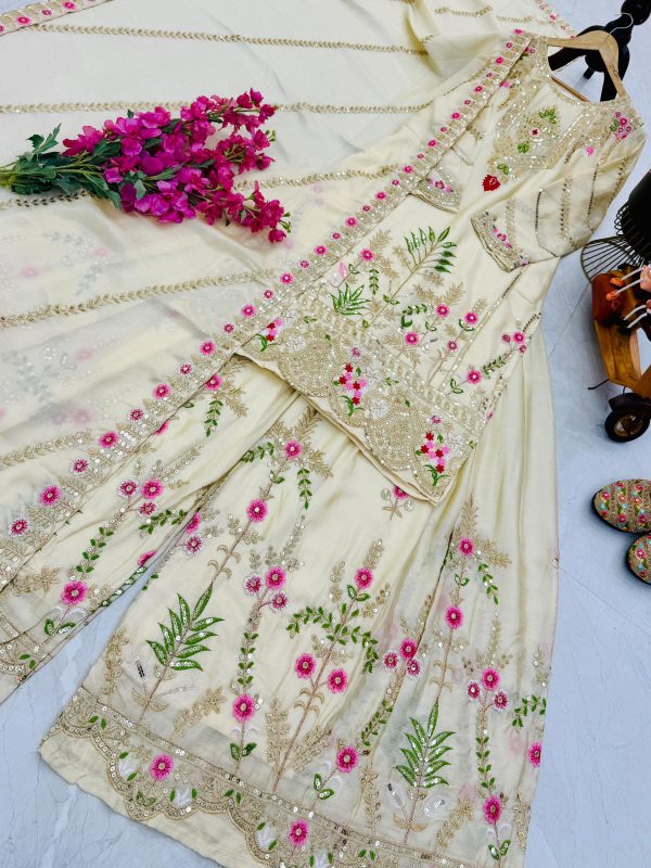 ZOYA CLOTHING ZC 8001 B DESIGNER SHARARA SUITS