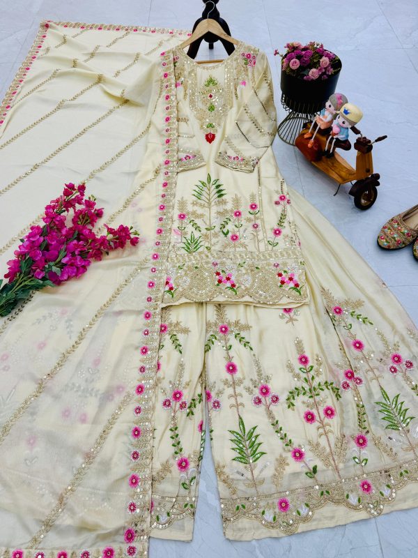 ZOYA CLOTHING ZC 8001 B DESIGNER SHARARA SUITS