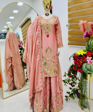 ZOYA CLOTHING ZC 8001 C DESIGNER SHARARA SUITS