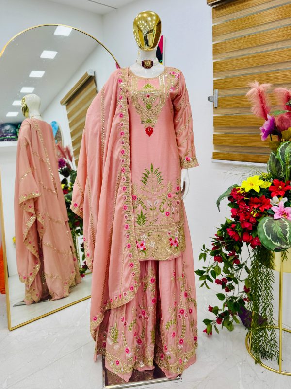 ZOYA CLOTHING ZC 8001 C DESIGNER SHARARA SUITS