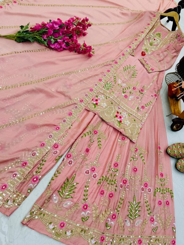 ZOYA CLOTHING ZC 8001 C DESIGNER SHARARA SUITS