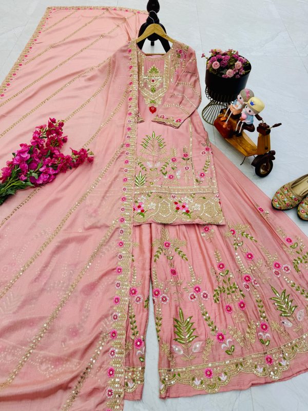 ZOYA CLOTHING ZC 8001 C DESIGNER SHARARA SUITS