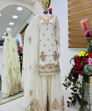 ZOYA CLOTHING ZC 9026 D DESIGNER SHARARA SUITS