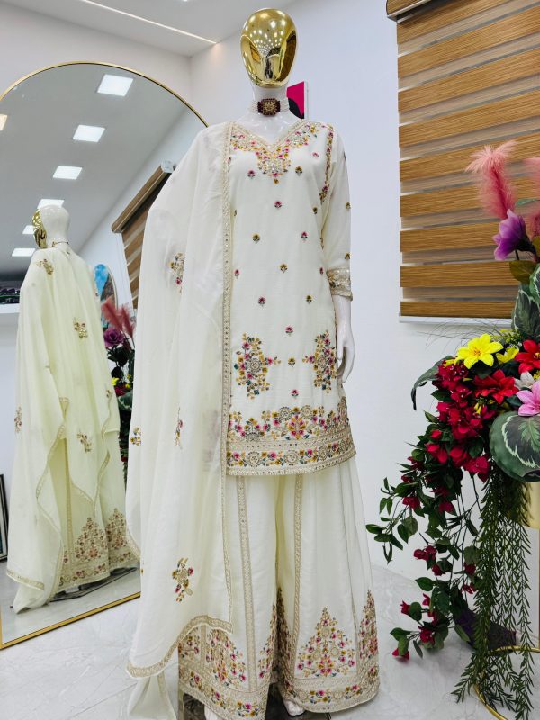 ZOYA CLOTHING ZC 9026 D DESIGNER SHARARA SUITS