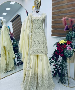 ZOYA CLOTHING ZD 10007 DESIGNER PLAZZO SUITS ONLINE