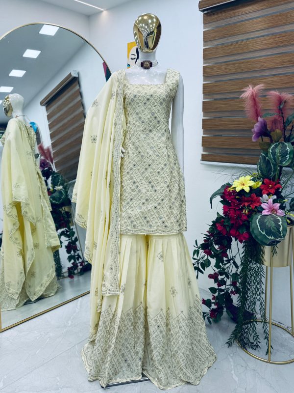 ZOYA CLOTHING ZD 10007 DESIGNER PLAZZO SUITS ONLINE