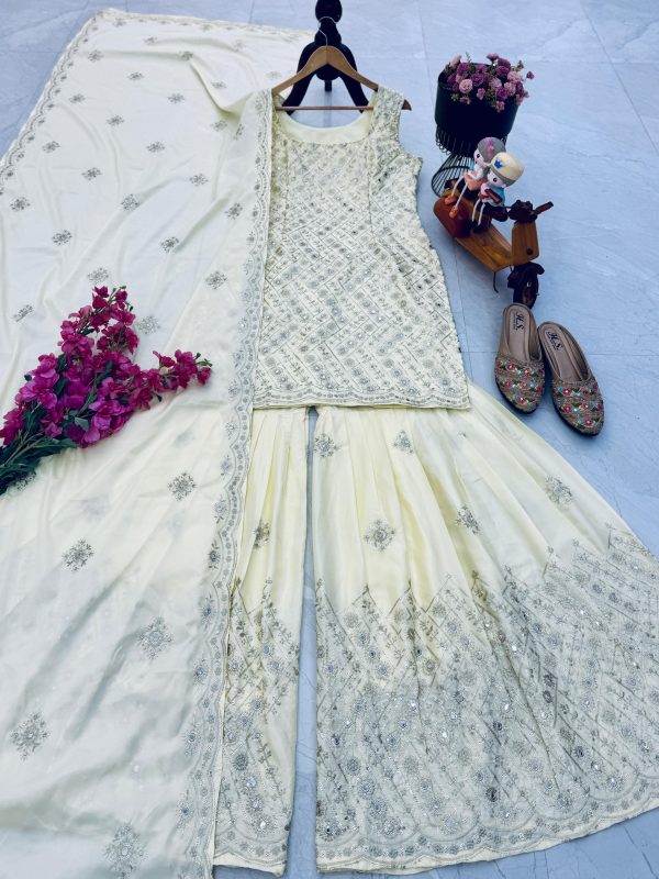 ZOYA CLOTHING ZD 10007 DESIGNER PLAZZO SUITS ONLINE