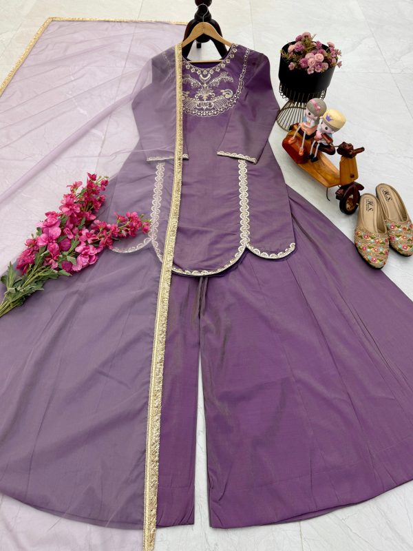 ZOYA CLOTHING ZD 10008 A DESIGNER SHARARA SUITS