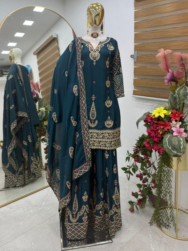 ZOYA CLOTHING ZD 10009 B DESIGNER SHARARA SUITS