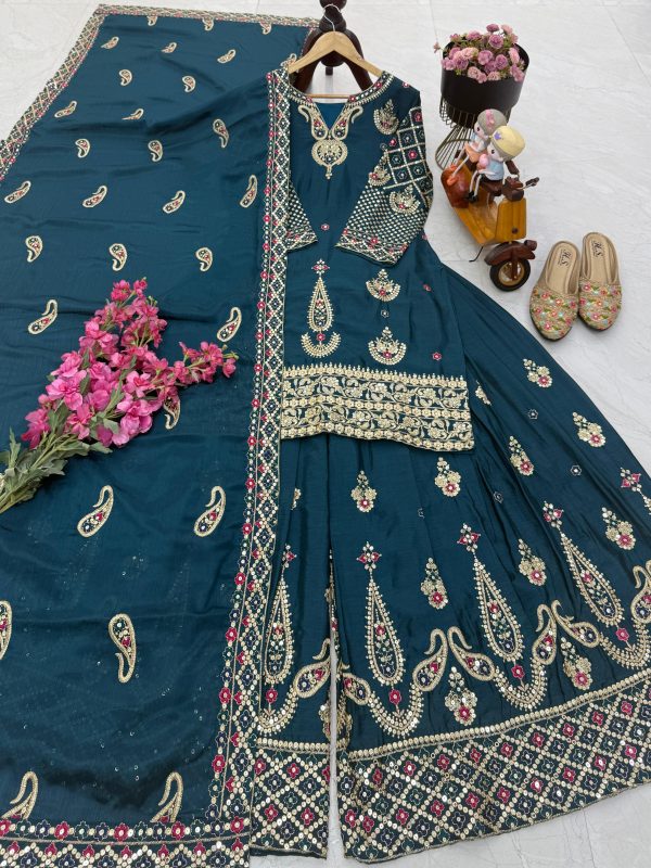ZOYA CLOTHING ZD 10009 B DESIGNER SHARARA SUITS