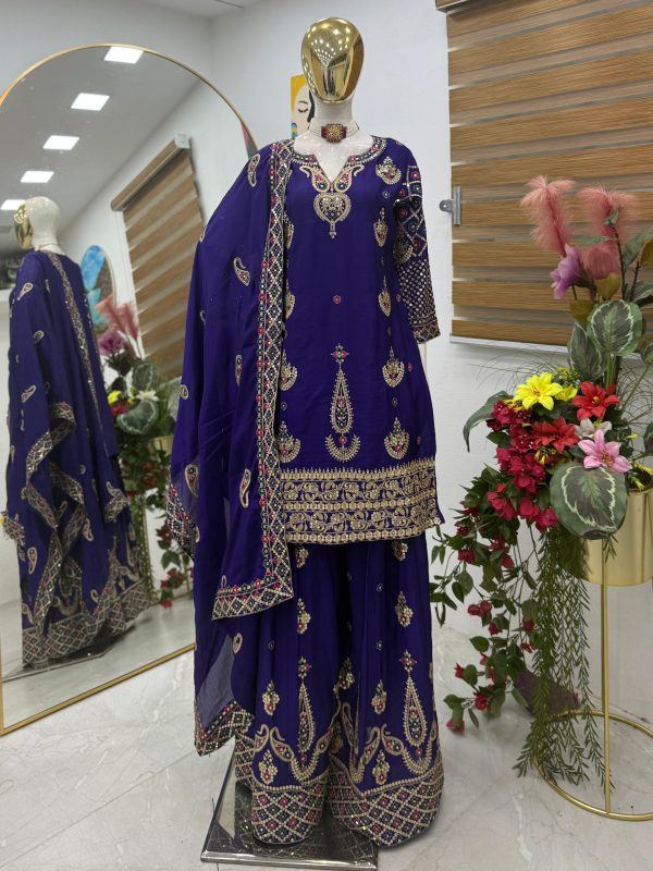 ZOYA CLOTHING ZD 10009 C DESIGNER SHARARA SUITS