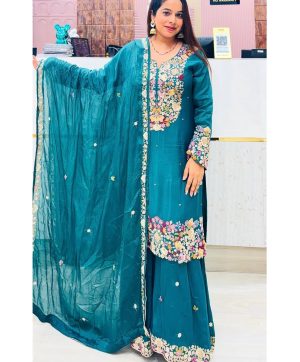ZOYA CLOTHING ZF 7010 DESIGNER SHARARA SUITS