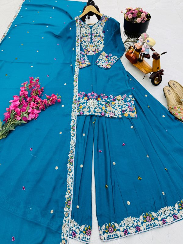 ZOYA CLOTHING ZF 7010 DESIGNER SHARARA SUITS