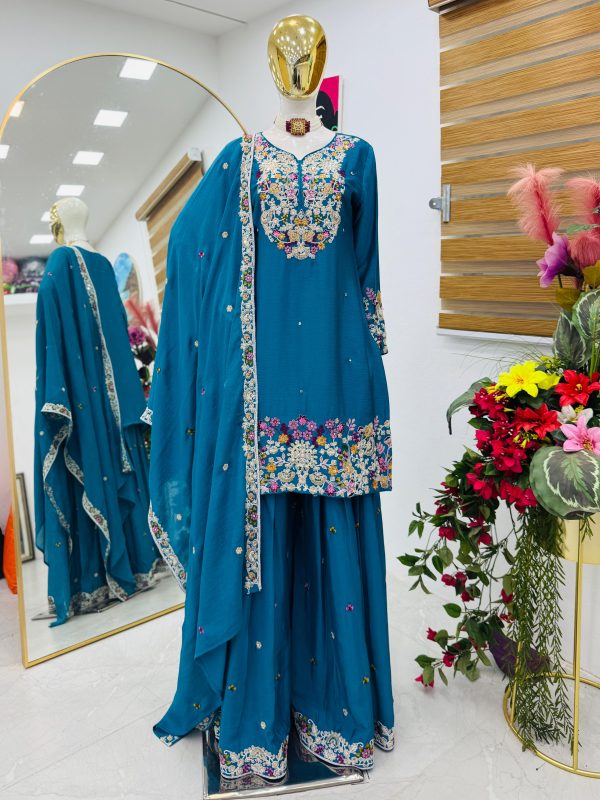 ZOYA CLOTHING ZF 7010 DESIGNER SHARARA SUITS