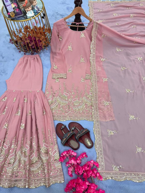 AAROHI DESIGNER AD 215 TRENDING SHARARA SUITS