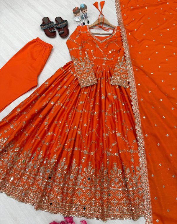 AAROHI DESIGNER PD 1097 E FANCY ANARKALI GOWN