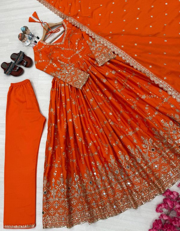 AAROHI DESIGNER PD 1097 E FANCY ANARKALI GOWN