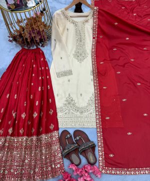 AAROHI DESIGNER PD 1136 A DESIGNER PLAZZO SUITS