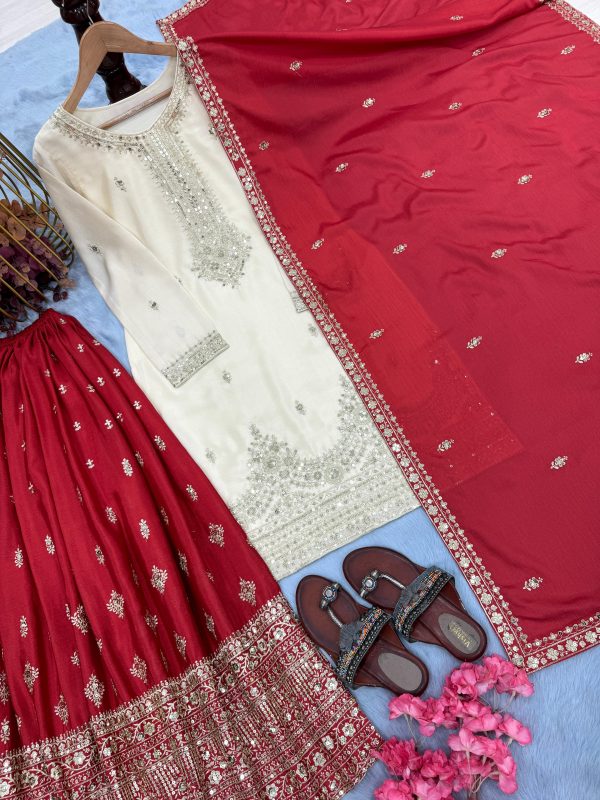 AAROHI DESIGNER PD 1136 A DESIGNER PLAZZO SUITS