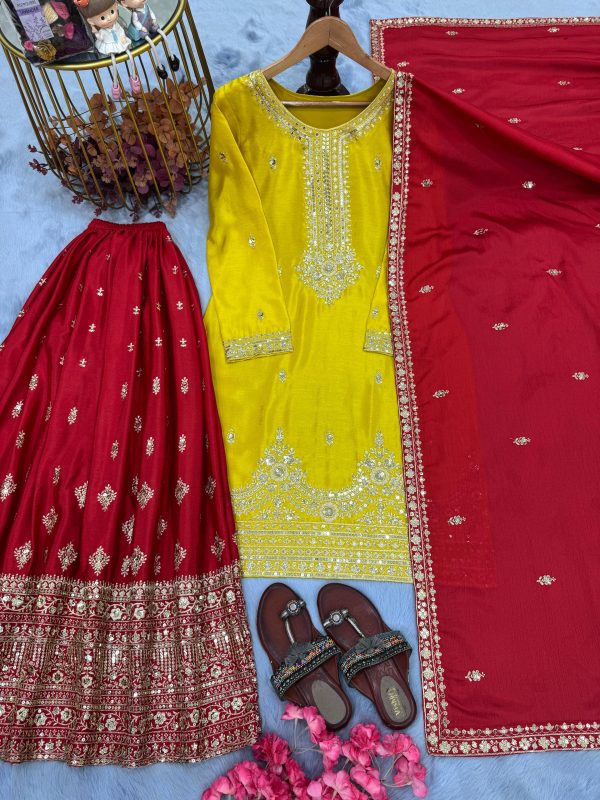 AAROHI DESIGNER PD 1136 B DESIGNER PLAZZO SUITS