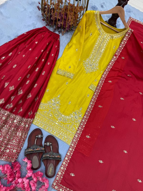 AAROHI DESIGNER PD 1136 B DESIGNER PLAZZO SUITS