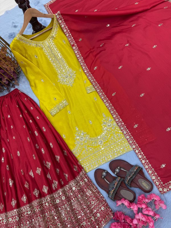 AAROHI DESIGNER PD 1136 B DESIGNER PLAZZO SUITS