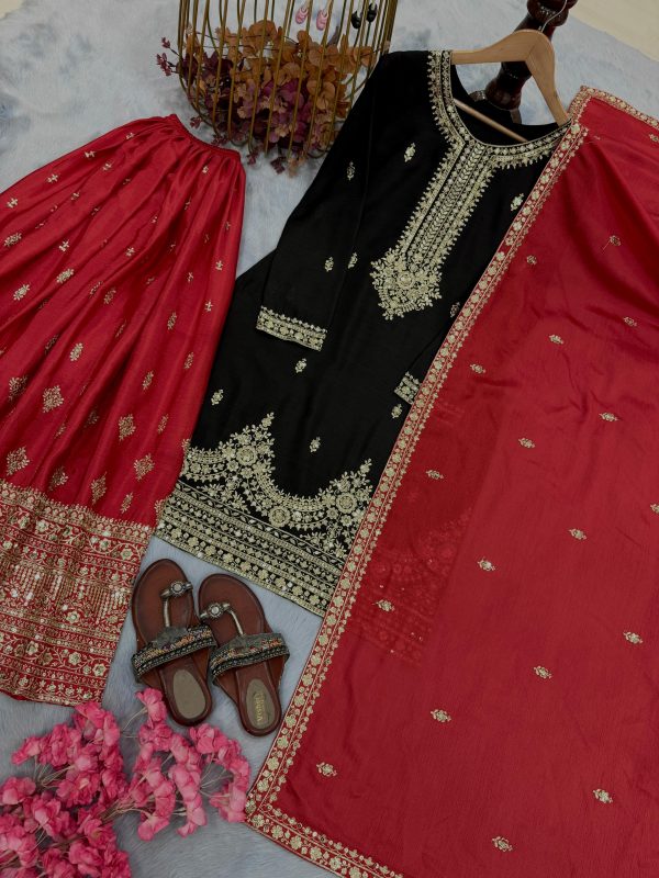 AAROHI DESIGNER PD 1136 D DESIGNER PLAZZO SUITS