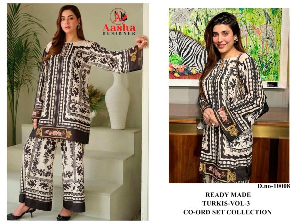 AASHA DESIGNER 10008 TURKIS VOL 3 CORD SET ONLINE