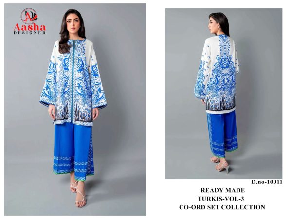 AASHA DESIGNER 10011 TURKIS VOL 3 CORD SET ONLINE