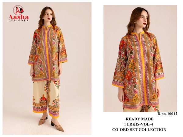 AASHA DESIGNER 10012 TURKIS VOL 4 CORD SET ONLINE