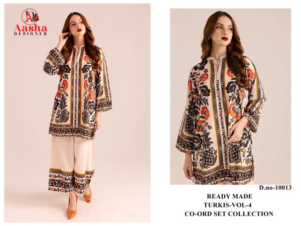 AASHA DESIGNER 10013 TURKIS VOL 4 CORD SET ONLINE