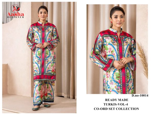 AASHA DESIGNER 10014 TURKIS VOL 4 CORD SET ONLINE