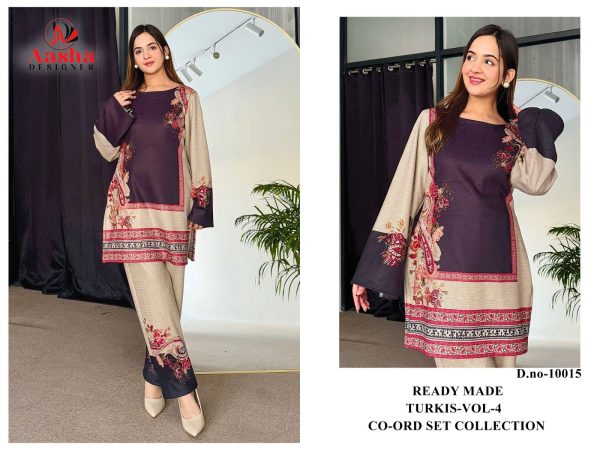 AASHA DESIGNER 10015 TURKIS VOL 4 CORD SET ONLINE