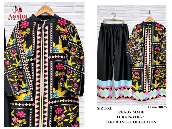 AASHA DESIGNER 10025 TURKIS VOL 7 CORD SET