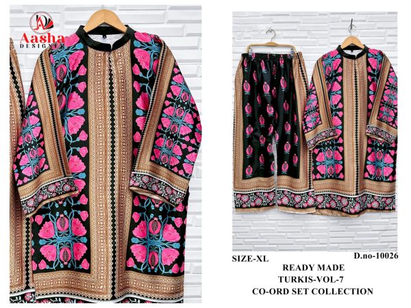 AASHA DESIGNER 10026 TURKIS VOL 7 CORD SET