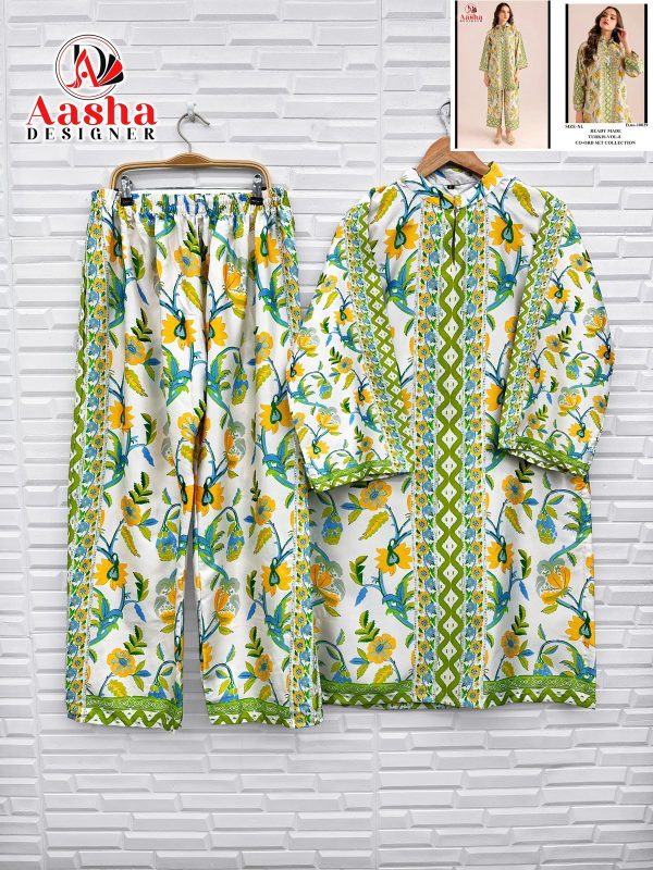 AASHA DESIGNER 10029 TURKIS VOL 8 PRINTED CORD SET