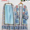 AASHA DESIGNER 10032 TURKIS VOL 8 PRINTED CORD SET
