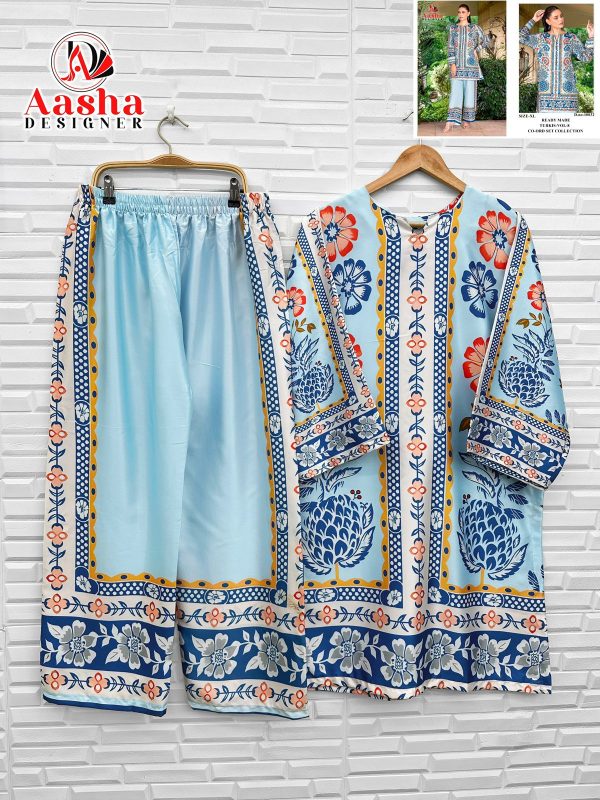 AASHA DESIGNER 10032 TURKIS VOL 8 PRINTED CORD SET