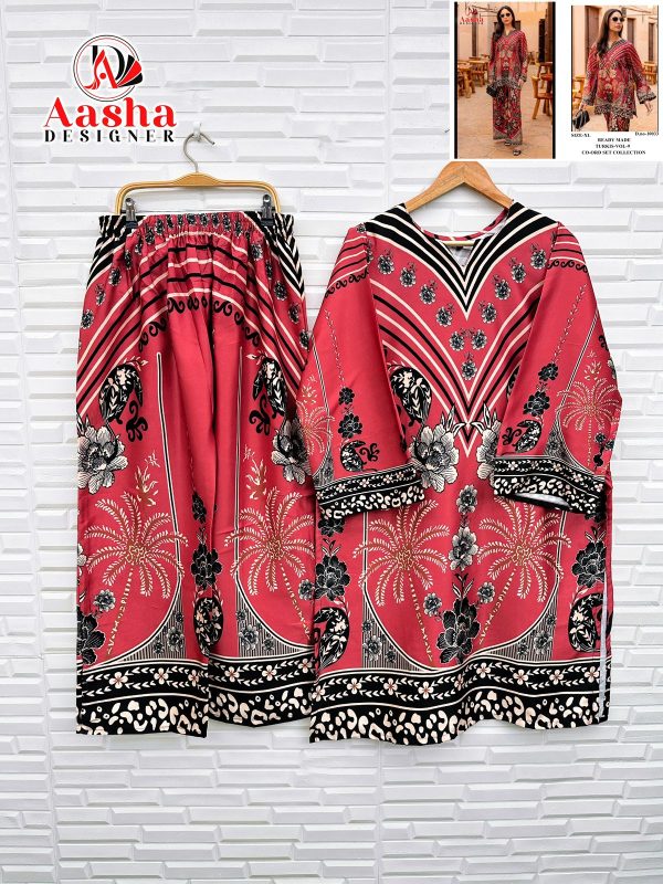 AASHA DESIGNER 10033 TURKIS VOL 9 CORD SET ONLINE