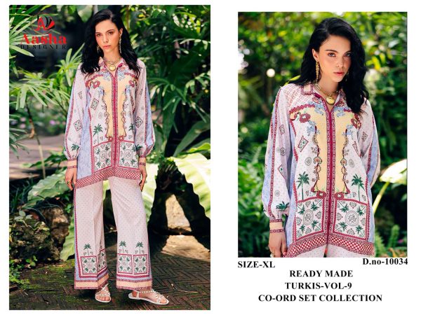 AASHA DESIGNER 10034 TURKIS VOL 9 CORD SET ONLINE