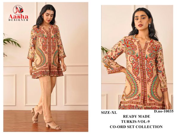AASHA DESIGNER 10035 TURKIS VOL 9 CORD SET ONLINE
