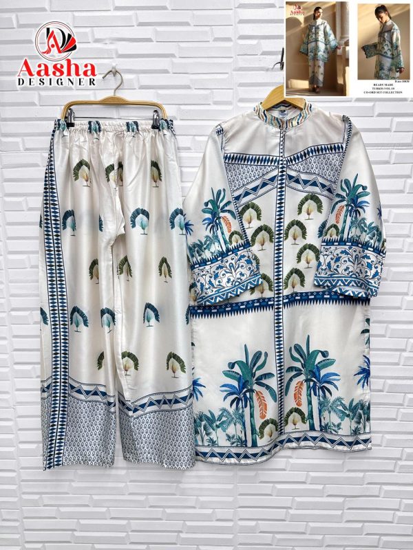 AASHA DESIGNER 10038 TURLIS VOL 10 READYMADE CORD SET