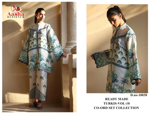 AASHA DESIGNER 10038 TURLIS VOL 10 READYMADE CORD SET