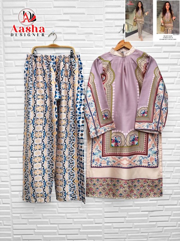 AASHA DESIGNER 10039 TURLIS VOL 10 READYMADE CORD SET