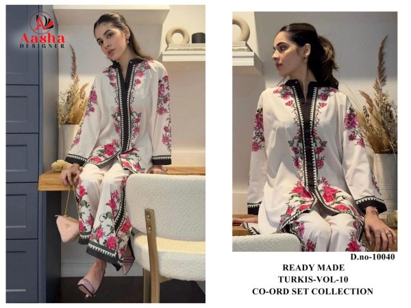 AASHA DESIGNER 10040 TURLIS VOL 10 READYMADE CORD SET