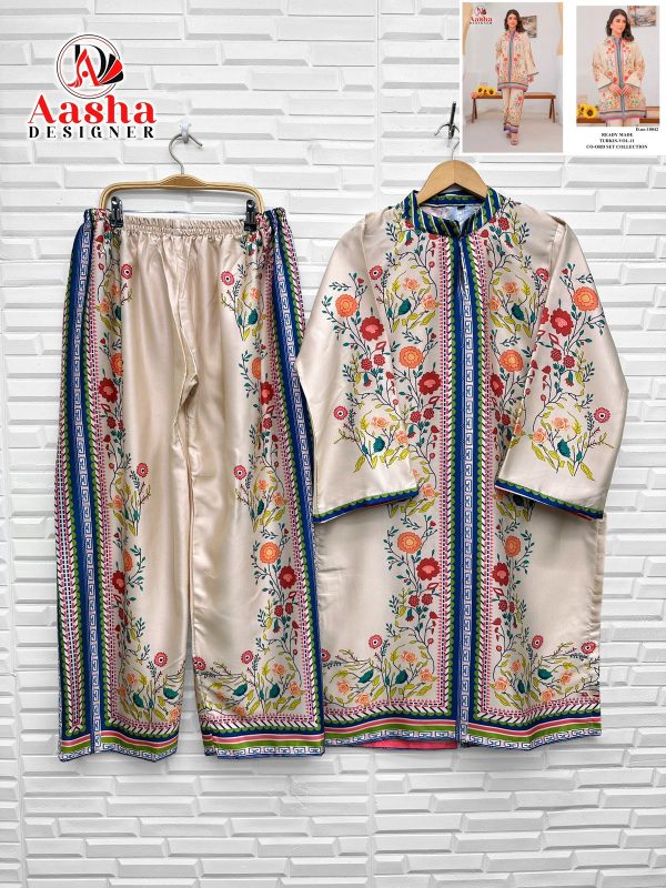 AASHA DESIGNER 10042 TURKIS VOL 11 PRINTED CORD SET