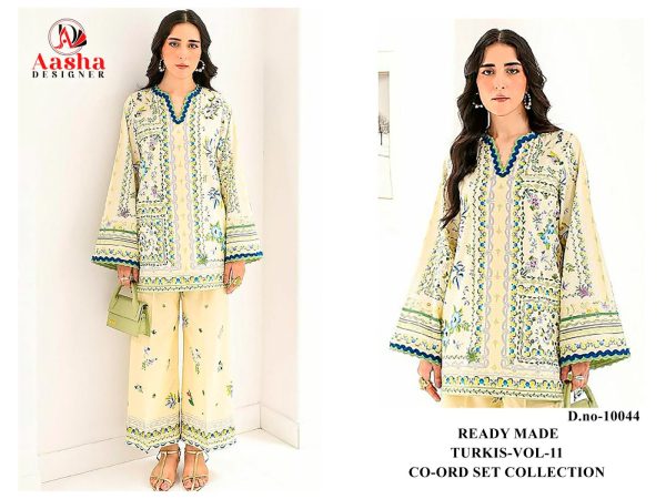 AASHA DESIGNER 10044 TURKIS VOL 11 PRINTED CORD SET