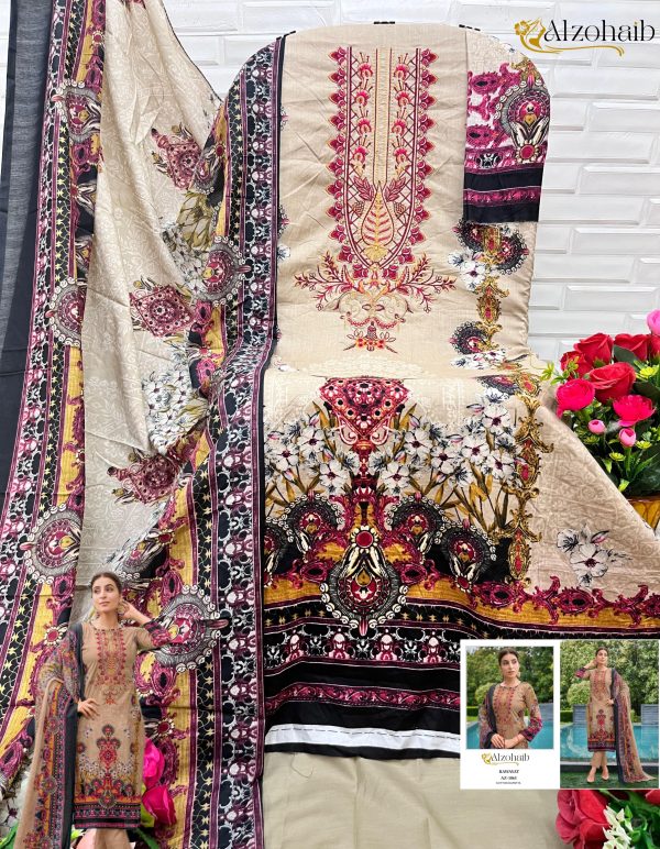 ALZOHAIB AZ 1063 RAWAYAT COTTON PAKISTANI SUITS