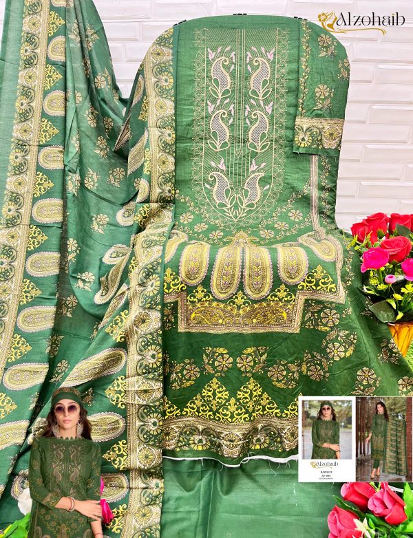 ALZOHAIB AZ 1064 RAWAYAT COTTON PAKISTANI SUITS