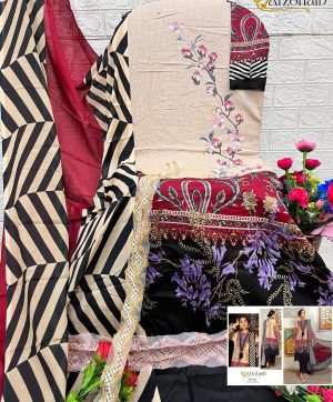 ALZOHAIB AZ 1221 COTTON SALWAR KAMEEZ